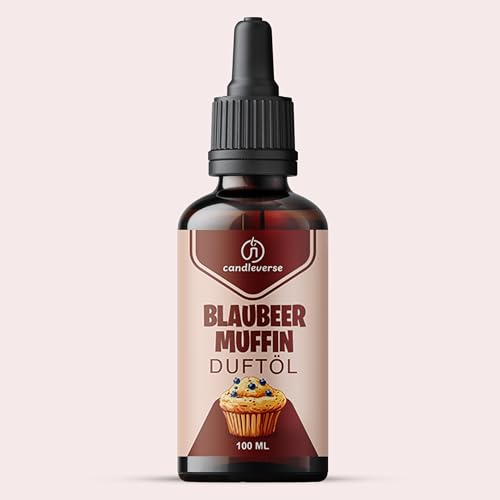 Candleverse Premium Kerzenduftöl [Blaubeermuffin] – Angereichert mit natürlichen ätherischen Ölen - Intensives Aroma für DIY-Kerzenprojekte – 100ml von Candleverse