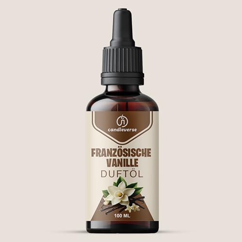 Candleverse Premium Kerzenduftöl [Französische Vanille] – Angereichert mit natürlichen ätherischen Ölen - Intensives Aroma für DIY-Kerzenprojekte – 100ml von Candleverse