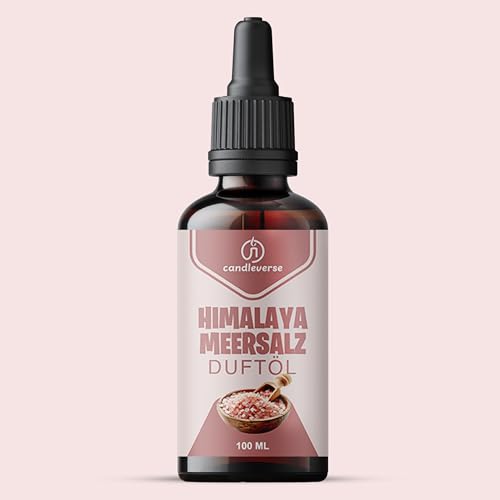 Candleverse Premium Kerzenduftöl [Himalaya-Meersalz] – Angereichert mit natürlichen ätherischen Ölen - Intensives Aroma für DIY-Kerzenprojekte – 100ml von Candleverse