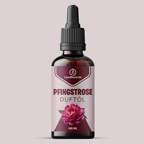 Candleverse Premium Kerzenduftöl [Pfingstrose] – Angereichert mit natürlichen ätherischen Ölen - Intensives Aroma für DIY-Kerzenprojekte – 100ml von Candleverse