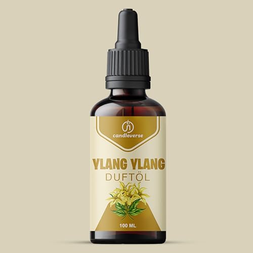 Candleverse Premium Kerzenduftöl [Ylang-Ylang] – Angereichert mit natürlichen ätherischen Ölen - Intensives Aroma für DIY-Kerzenprojekte – 100ml von Candleverse