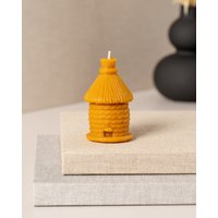 Hauskerze Aus Bienenwachs Handgefertigtes Geschenk Mit Honigduft von Candlys