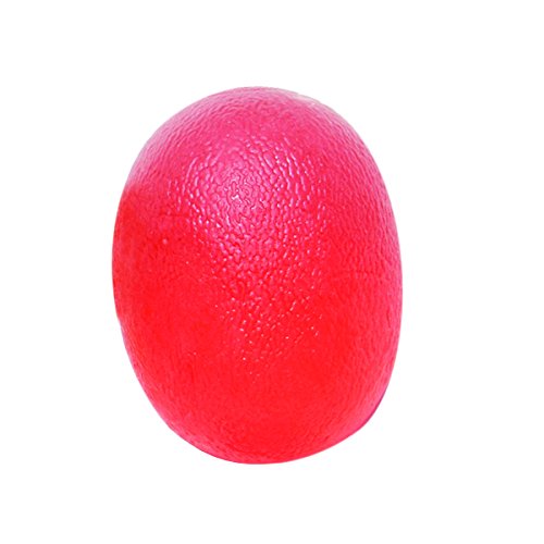 Cando® Übungsgelball - Antistressball / Handtrainer - oval, rot (leicht) von Cando