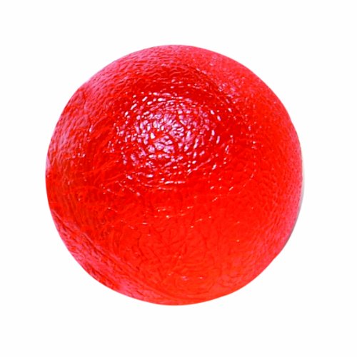 Cando® Übungsgelball - Antistressball / Handtrainer - rund, rot (leicht) von Cando