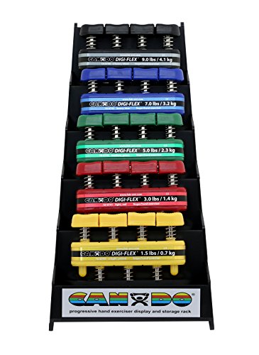 Cando® Digi-Flex® Handtrainer-Set, Fingergriff-Stärker, Set mit 5 Stück (1 pro Schwierigkeitsgrad – sehr einfach bis sehr schwierig) und Aufsteller Cando® Digi-Flex® Handtrainer-Set, Fingergriff-Stärker, Set mit 5 Stück (1 pro Schwierigkeitsgrad – sehr einfach bis sehr schwierig) und Aufsteller von Cando
