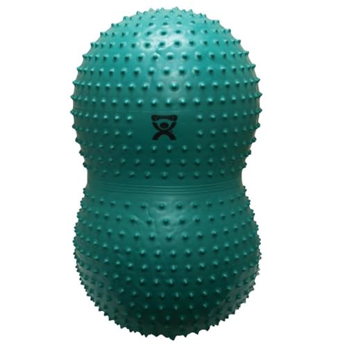 CanDo Gymnastikrolle mit NOPPEN/Motorikball/Fitnessball in Erdnussform - Peanut Ball SENSI - grün, 60 cm x 110 cm von Cando
