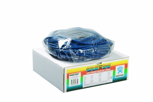 CanDo Power Tube - Fitness Tube, Widerstandstrainer für Funktionales Training - Länge 30,5 m - blau (schwer) von Cando