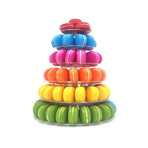 Candora-Kuchenständer mit 6 Ebenen, Macaron-Turm für Hochzeiten, Konditoren, Festivals, Partys, Partys von Candora