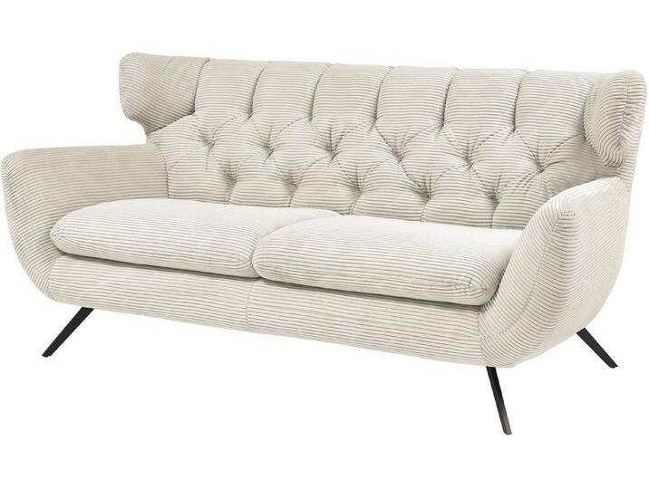3C Candy 2,5-Sitzer Beatrice, extravagantes Megasofa, bequem, Küchensofa, mit Rückensteppung im Rautenmuster, in Samt Optik oder in Breitcord, weiß 3C Candy 2,5-Sitzer Beatrice, extravagantes Megasofa, bequem, Küchensofa, mit Rückensteppung im Rautenmuster, in Samt Optik oder in Breitcord, weiß von Candy-Polstermöbel