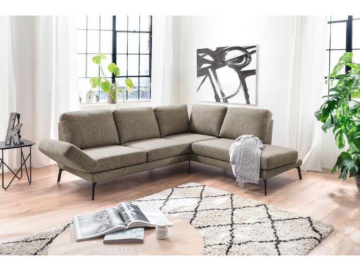 3C Candy Ecksofa Kairo Multifunktion-Sofa, bequem und viele Komfortfunktionen, L-Form, inklusive Drehsitz-, Armlehnen- und Rückenverstellung, braun von Candy-Polstermöbel
