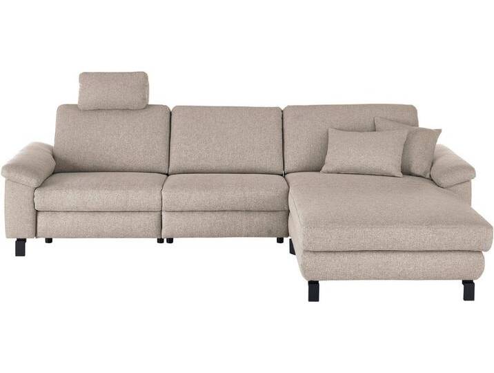 3C Candy Ecksofa Mainau L-Form, Relaxfunktion im 1,5-Sitzer, motorische Schlaffunktion in Longchair von Candy-Polstermöbel