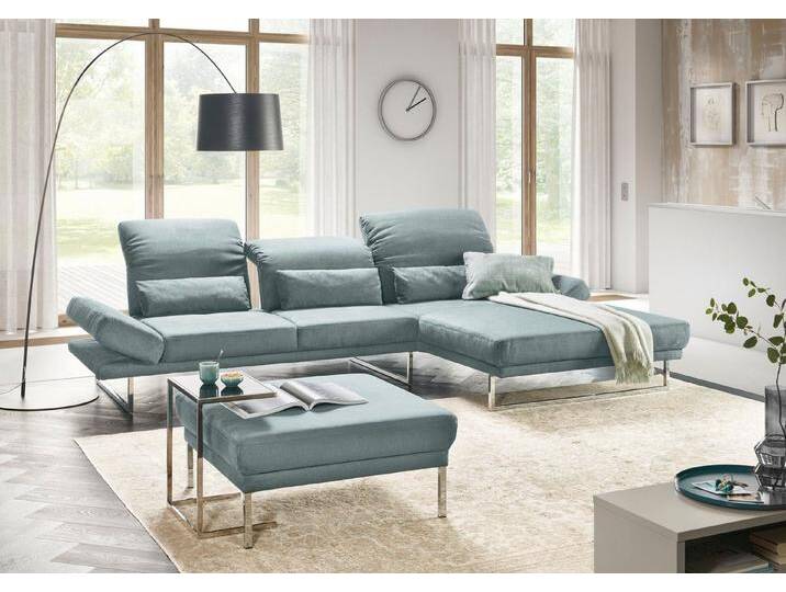 3C Candy Ecksofa Mallow Designsofa mit Komfortfunktionen, modern und bequem, L-Form, Verstellbare Armlehne und Kopfteil, manuelle Sitztiefenverstellung von Candy-Polstermöbel