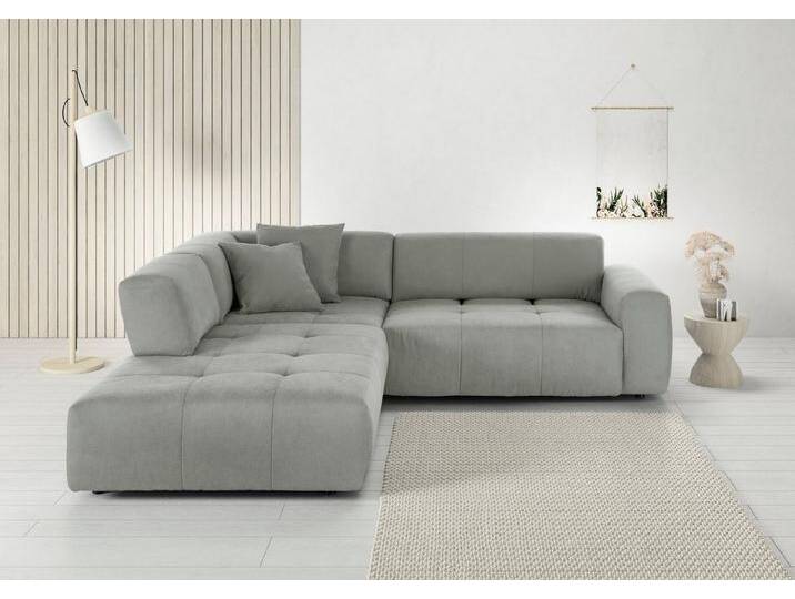 3C Candy Ecksofa Yoshy Komfortsofa, bequem und modern, hochwertige Verarbeitungsdetails, Zwei verschiedene Sitztiefen durch verstellbare Rückenlehne, L-Form von Candy-Polstermöbel