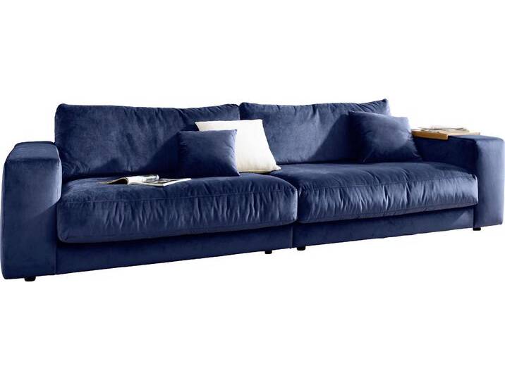 Big-Sofa 3C CANDY Enisa II, elegantes Mega-Sofa, super bequem und toll verarbeitet , blau (dunkelblau), B:290cm H:86cm T:127cm, Korpus/Basismaterial: 100% Polyester. Sitzfläche: 100% Polyester, Sofas, bestehend aus Modulen, daher auch individuell aufstellbar von Candy-Polstermöbel