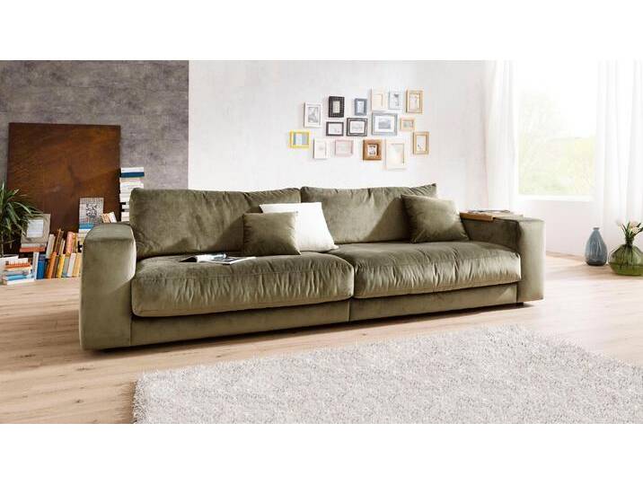 Big-Sofa 3C CANDY Enisa II, elegantes Mega-Sofa, super bequem und toll verarbeitet , grün (oliv), B:290cm H:86cm T:127cm, Korpus/Basismaterial: 100% Polyester. Sitzfläche: 100% Polyester, Sofas, bestehend aus Modulen, daher auch individuell aufstellbar von Candy-Polstermöbel