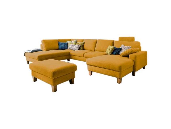 Candy Coast 2.0 Wohnlandschaft gelb in der U-Form auf Holzfüßen Eiche geölt mit in vielseitigen Bezügen Sitzqualität und Nahtausführung wählbar Candy Coast 2.0 Wohnlandschaft gelb in der U-Form auf Holzfüßen Eiche geölt mit in vielseitigen Bezügen Sitzqualität und Nahtausführung wählbar von Candy-Polstermöbel
