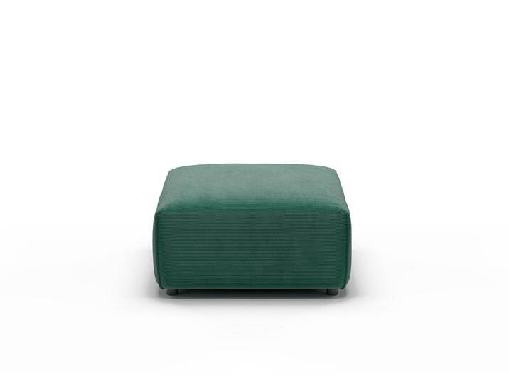 Candy Eastport Feincord Polsterhocker 80x80 cm von Candy-Polstermöbel