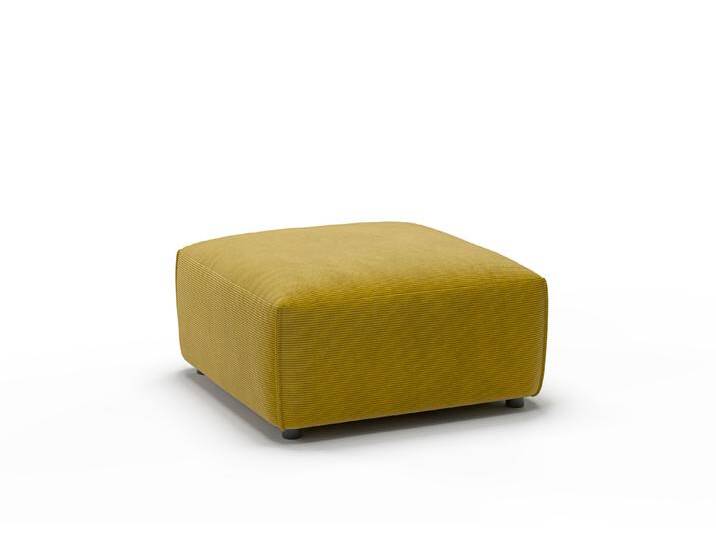 Candy Eastport Feincord Polsterhocker 80x80 cm von Candy-Polstermöbel