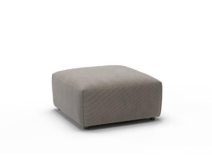 Candy Eastport Feincord Polsterhocker 80x80 cm von Candy-Polstermöbel