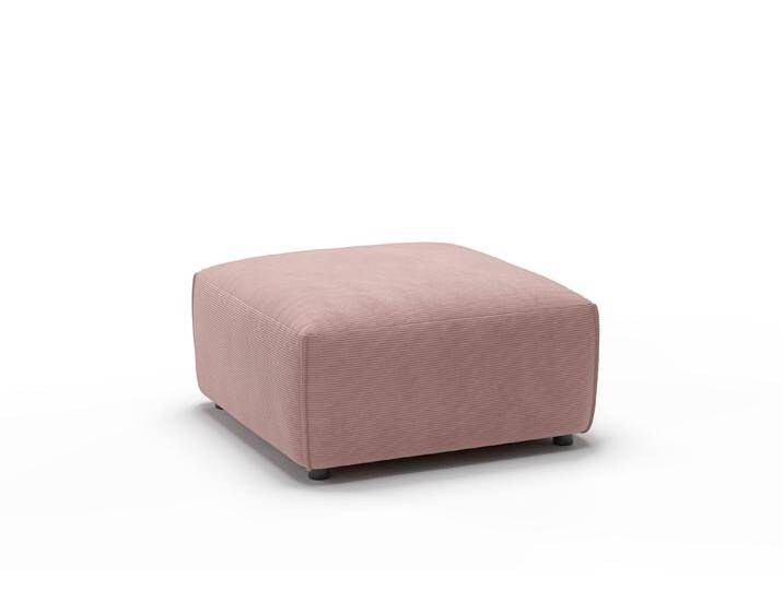 Candy Eastport Feincord Polsterhocker 80x80 cm von Candy-Polstermöbel