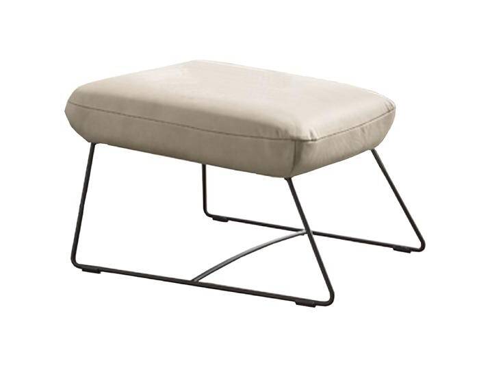 Candy Hocker Basic in Cord, Stoff oder Echtleder und schicken Fußausführungen wählbar von Candy-Polstermöbel