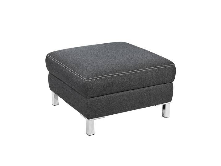 Candy Homely Hocker im Bezug Florida anthrazit auf glänzenden Metallfüßen ideal als Beimöbel zur passenden Garnitur Candy Homely Hocker im Bezug Florida anthrazit auf glänzenden Metallfüßen ideal als Beimöbel zur passenden Garnitur von Candy-Polstermöbel