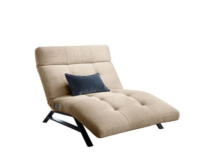 Candy Maxi Riviera Einzelliege mit motorisch getrennter Rücken und Fußteilverstellung inklusive USB-Anschluss Kopfteil manuell verstellbar von Candy-Polstermöbel