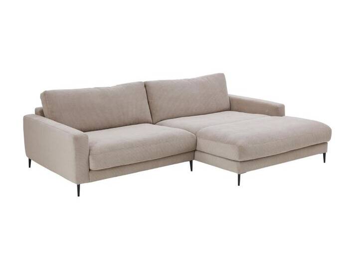 Candy Polsterecke UPTOWN ca. 272x190cm in Stoff Feincord sand von Candy-Polstermöbel