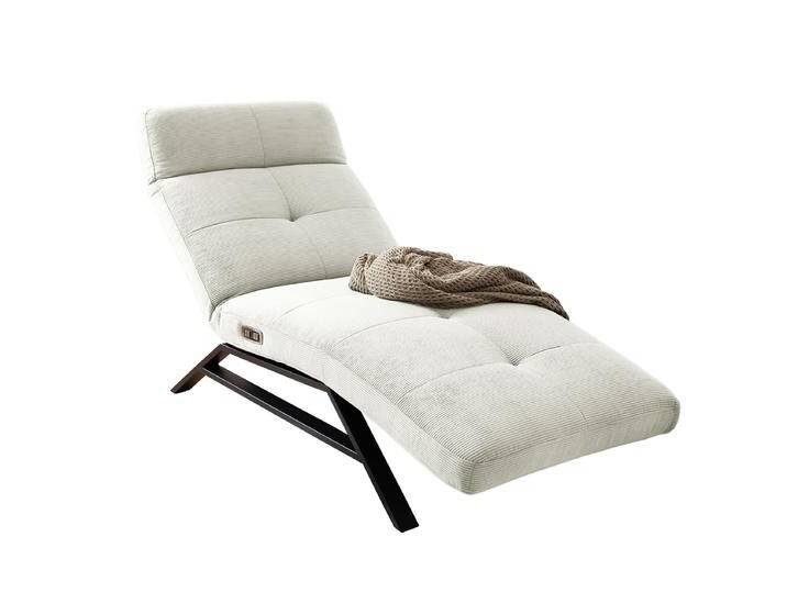 Candy Riviera Relaxliege mit motorisch getrennter Rücken und Fußteilverstellung inklusive USB-Anschluss Kopfteil manuell verstellbar von Candy-Polstermöbel