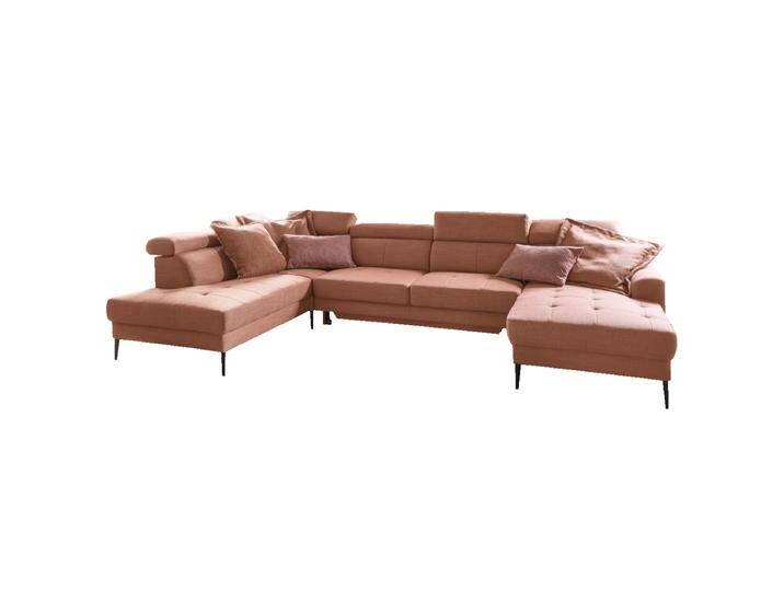 Candy Salento Wohnlandschaft mit manueller Kopfteilverstellung und Schlaffunktion rundum in Stoff oder Leder bezogen mit wohnlicher Steppung Candy Salento Wohnlandschaft mit manueller Kopfteilverstellung und Schlaffunktion rundum in Stoff oder Leder bezogen mit wohnlicher Steppung von Candy-Polstermöbel