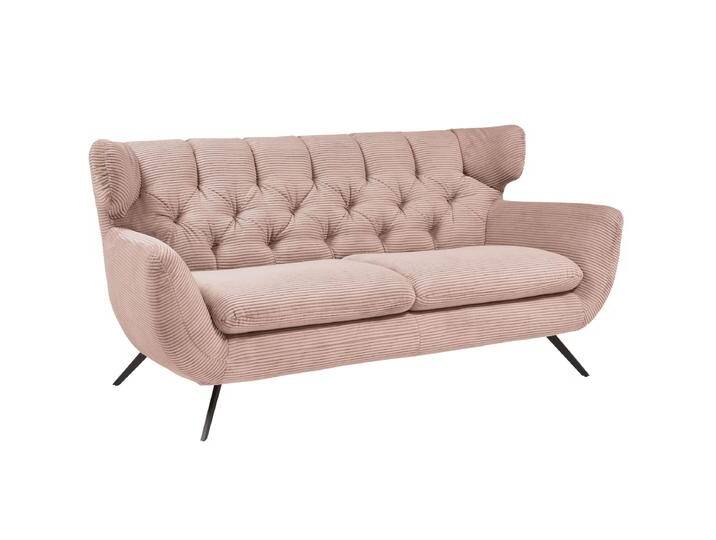 Candy Sixty Einzelsofa 7142 rosa in originellem Cord, Stoff oder Echtleder 2,5-Sitzer mit exklusiven Fußausführungen Candy Sixty Einzelsofa 7142 rosa in originellem Cord, Stoff oder Echtleder 2,5-Sitzer mit exklusiven Fußausführungen von Candy-Polstermöbel