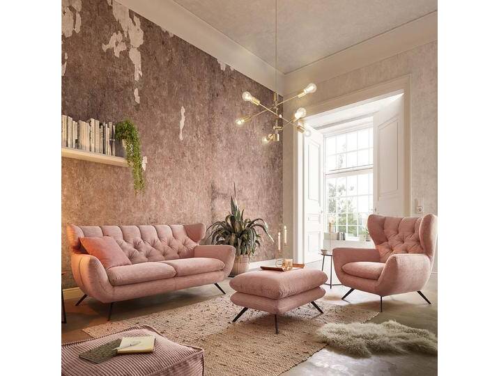 Candy Sixty Einzelsofa mit Sessel und Hocker in Cord rosa Bezugsfarbe und Fußausführung wählbar versandkostenfrei online bestellen Candy Sixty Einzelsofa mit Sessel und Hocker in Cord rosa Bezugsfarbe und Fußausführung wählbar versandkostenfrei online bestellen von Candy-Polstermöbel