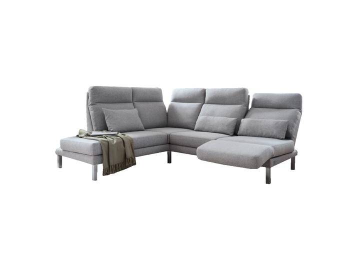 Candy Timesquare Sofa mit Rückenneigung rechts Armlehnenfunktion rechts und Drehsitz rechts in Stoff und Leder von grau über rose bishin zu schwarz Candy Timesquare Sofa mit Rückenneigung rechts Armlehnenfunktion rechts und Drehsitz rechts in Stoff und Leder von grau über rose bishin zu schwarz von Candy-Polstermöbel