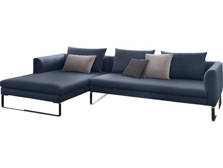 Ecksofa 3C CANDY Avola modern elegantes Designsofa mit Bügelfuß, L-Form , blau (deep ocean), B:304cm H:85cm T:100cm, Sofas, bequem und komfortabel von Candy-Polstermöbel