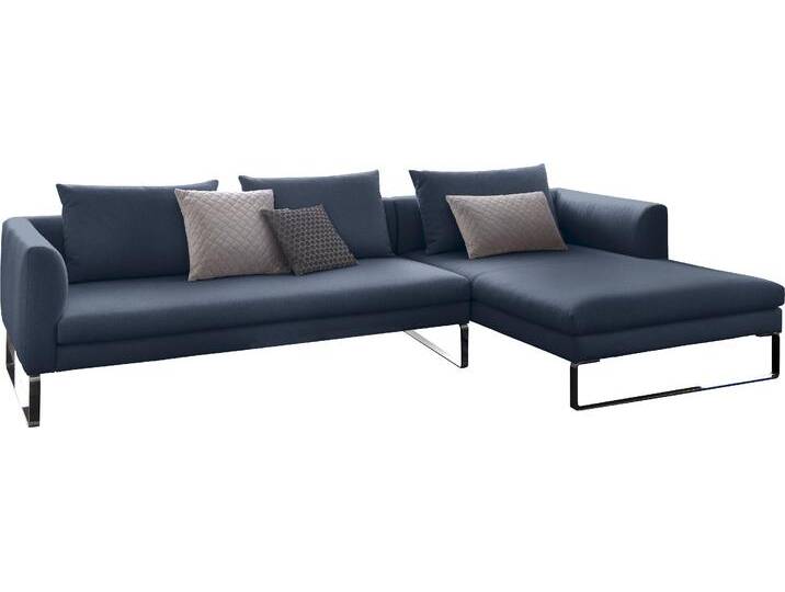 Ecksofa 3C CANDY Avola modern elegantes Designsofa mit Bügelfuß, L-Form , blau (deep ocean), B:304cm H:85cm T:100cm, Sofas, bequem und komfortabel von Candy-Polstermöbel
