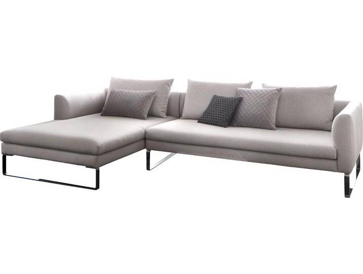Ecksofa 3C CANDY Avola modern elegantes Designsofa mit Bügelfuß, L-Form , grau (light grau), B:304cm H:85cm T:100cm, Sofas, bequem und komfortabel von Candy-Polstermöbel