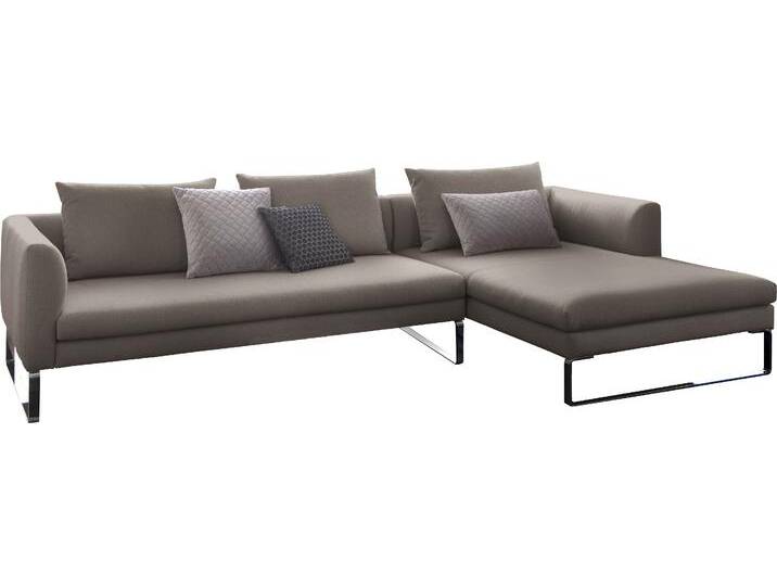 Ecksofa 3C CANDY Avola modern elegantes Designsofa mit Bügelfuß, L-Form , grau (stone), B:304cm H:85cm T:100cm, Sofas, bequem und komfortabel von Candy-Polstermöbel