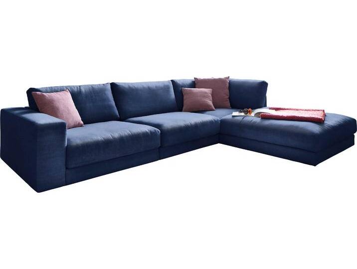 Ecksofa, 100% Polyester, Dunkelblau, 325×222 cm, Modular & Recamiere Rechts, Modern, Candy-Polstermöbel von Candy-Polstermöbel