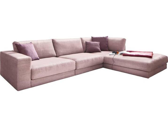 Ecksofa, Rosenholz, 325x222 cm, Polyester, Modulsofa, Modern, Candy-Polstermöbel von Candy-Polstermöbel