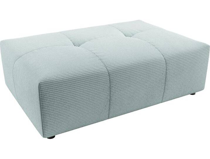 Polsterhocker 3C CANDY Yoshy , blau (hellblau), B:120cm H:41cm T:83cm, 88% Polyester, 12% Polyacryl, Hocker, Passend zur Serie Yoshy von Candy-Polstermöbel