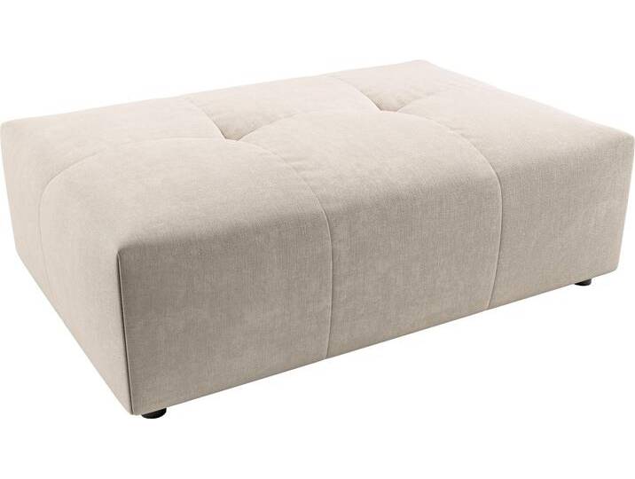 Polsterhocker 3C CANDY Yoshy , grau (taupe), B:120cm H:41cm T:83cm, 100% Polyester, Hocker, Passend zur Serie Yoshy von Candy-Polstermöbel