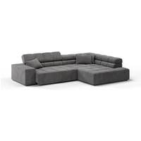 Candy Oregon Cord Ecksofa Recamiere rechts motorische Sitztiefenverstellung von Candy