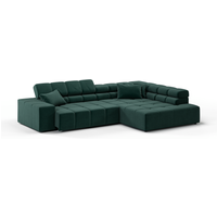 Candy Oregon Velvet Ecksofa Recamiere Links motorische Sitztiefenverstellung von Candy