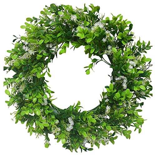 Künstliche Eukalyptus Kranz Deko Groß Blumenkranz Ø 40cm Türkranz Frühling Sommer Ganzjährig Wandkranz Frühlingsdeko, Dekokranz Kunstblumendeko Geschenk für Haustür, Tür, Wand, Hochzeit (Grün) von Candy101