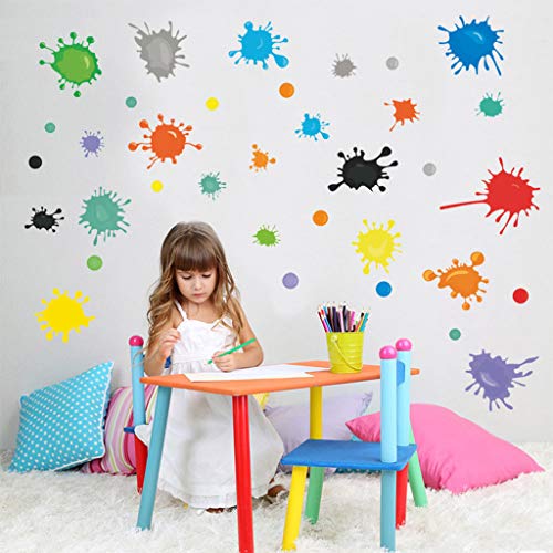 Wandtattoo Jugendzimmer Grafitti in Bunt I Wandbilder: 91 x 27 cm I Wanddeko Wohnzimmer Kinderzimmer Schlafzimmer Cool Graffiti Aufkleber Teenager Mädchen & Junge (Bunt) von Candy101