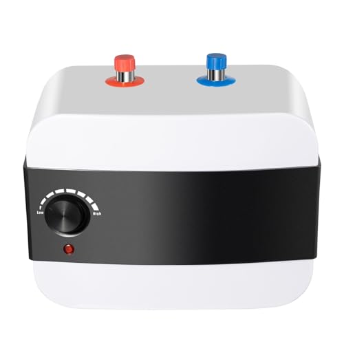 Elektrischer Wassererhitzer, 6L Elektrischer Durchlauferhitzer, 1500W Warmwasserspeicher, 30-65°C Temperaturregelung Durchlauferhitzer, IPX4 Sie, Edelstahl, für Waschbecken, Küchen, Badezimmer Elektrischer Wassererhitzer, 6L Elektrischer Durchlauferhitzer, 1500W Warmwasserspeicher, 30-65°C Temperaturregelung Durchlauferhitzer, IPX4 Sie, Edelstahl, für Waschbecken, Küchen, Badezimmer von Candygou