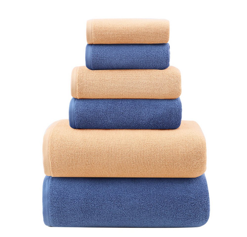 Candyse Handtücher Baumwollhandtuch-Set 6 Stück Waschlappen, (Waschlappen für den Haushalt, geeignet für Erwachsene und Kinder) von Candyse