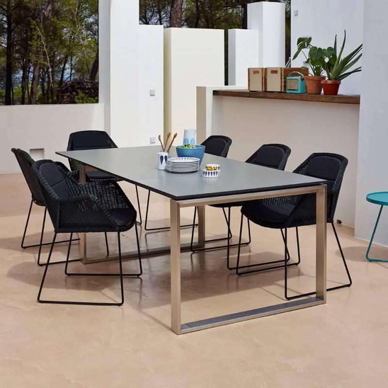 Cane-Line I Breeze Stuhl mit Kufenfüßen, 2er Set Cane-Line I Breeze Stuhl mit Kufenfüßen, 2er Set von Cane-Line