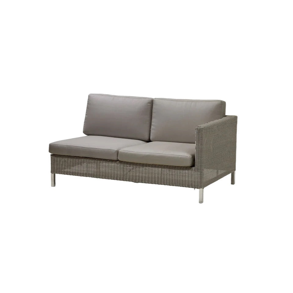 Cane-Line Connect 2-Sitzer Modulsofa (links) von Cane-Line