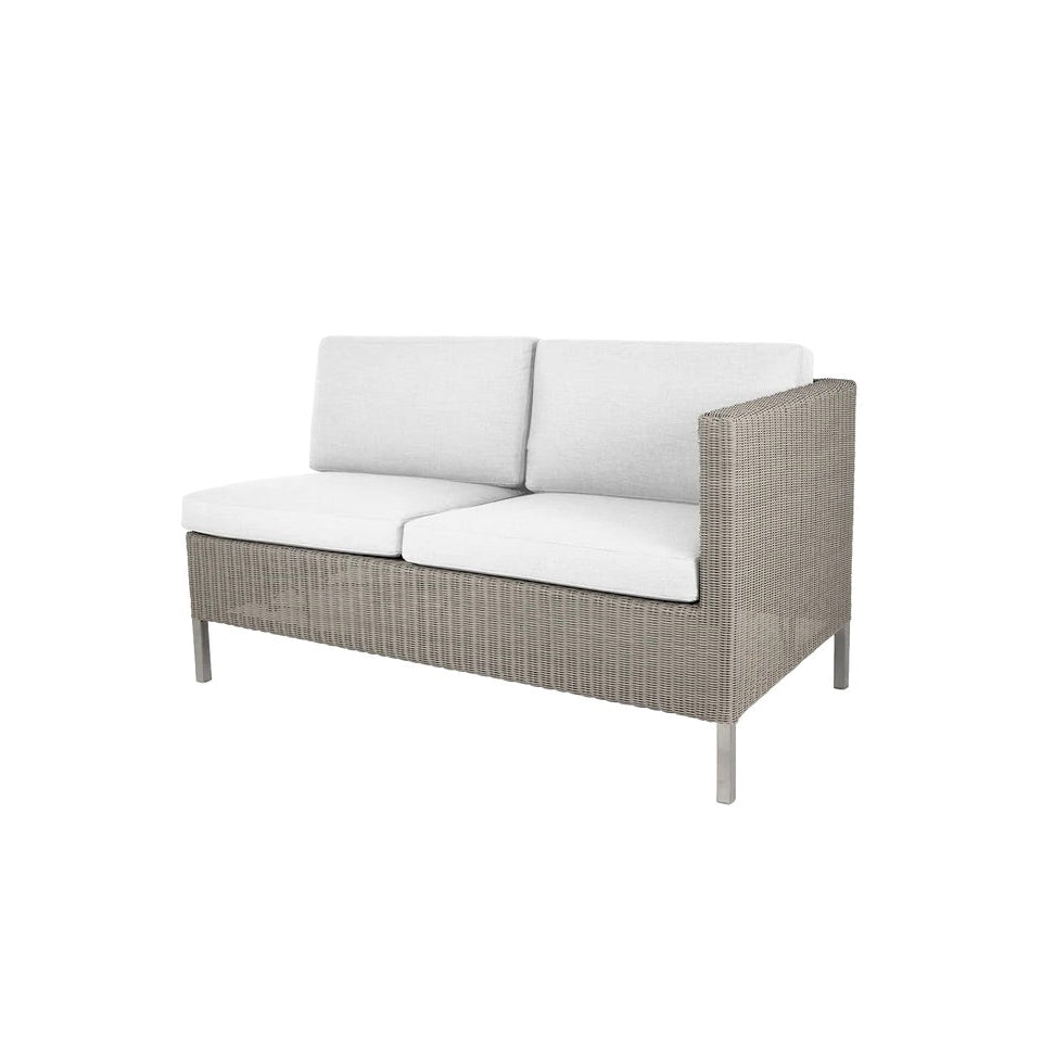 Cane-Line Connect Dining 2-Sitzer Modulsofa (links) von Cane-Line